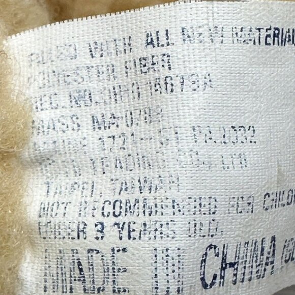 TB Trading Christmas Bear Plush Curly Fur Holly Berry Sweater Beige 14 Inch - Picture 10 of 11